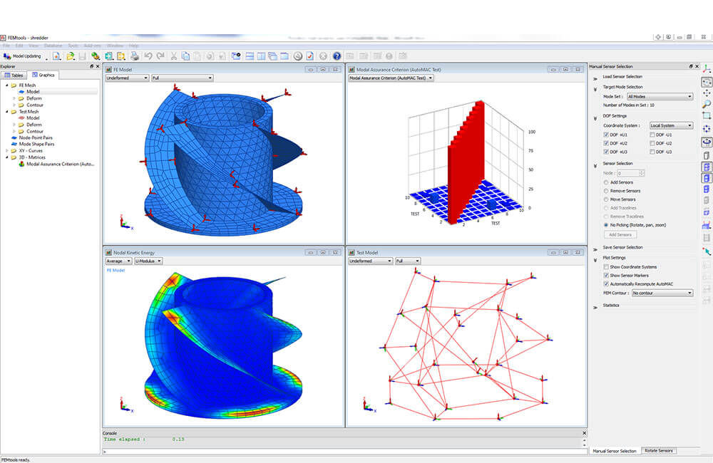 SmartCAE - FEMtools Pretest and Correlation